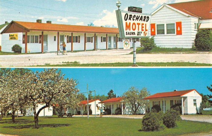 Berrys Motel (Orchard Motel, Orchard Grove Motel) - Vintage Postcard (newer photo)